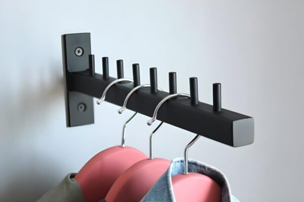 Wall Mount Long Hanger – Space-Saving Clothes Hanging Bar for Garments, Towels, and Accessories