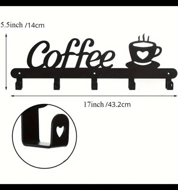 Coffee Wall-Mounted Cup &Mug holder - Image 2