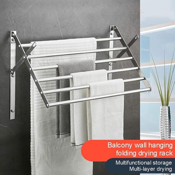 Wall Mounted Clothes Drying Rack, - Image 5